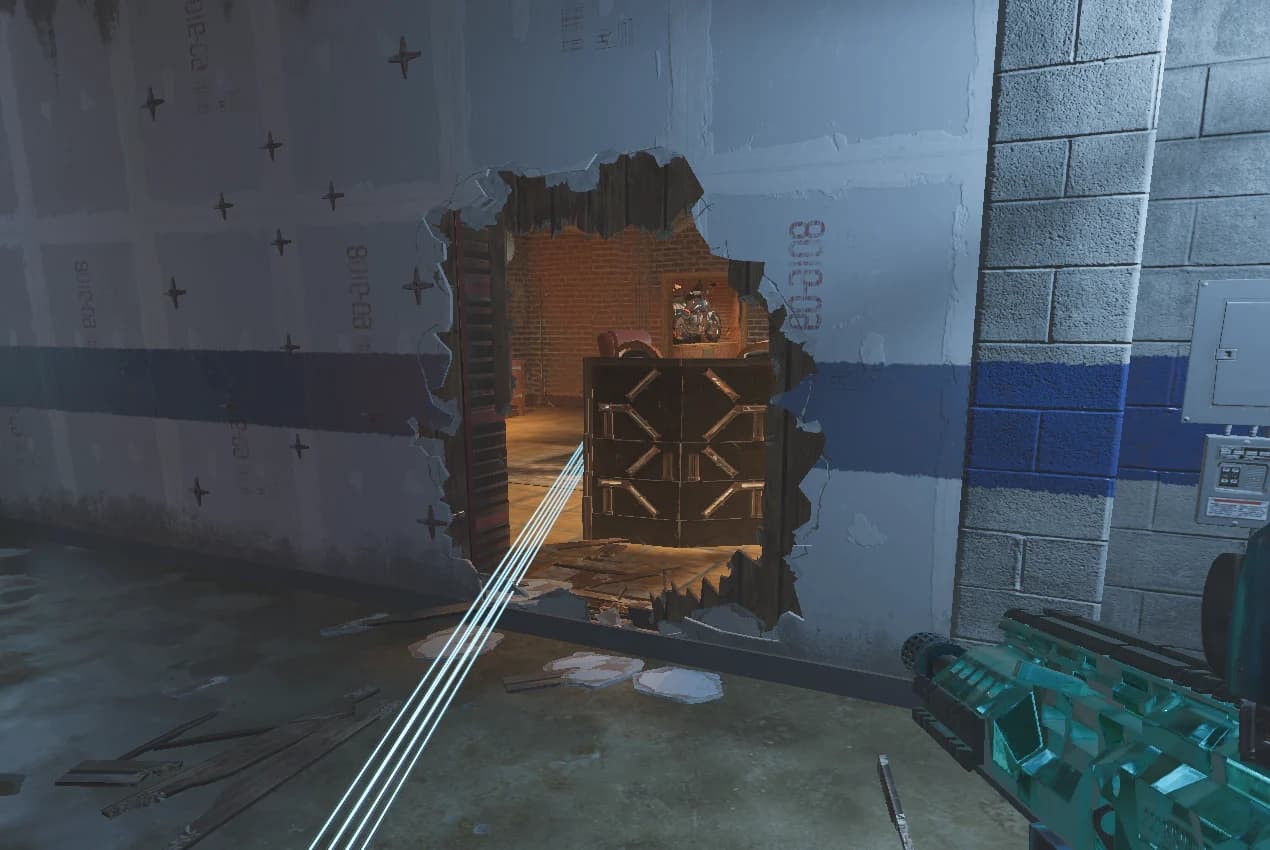Shield — Moto Door Lockdown, Moto + Blue on Clubhouse