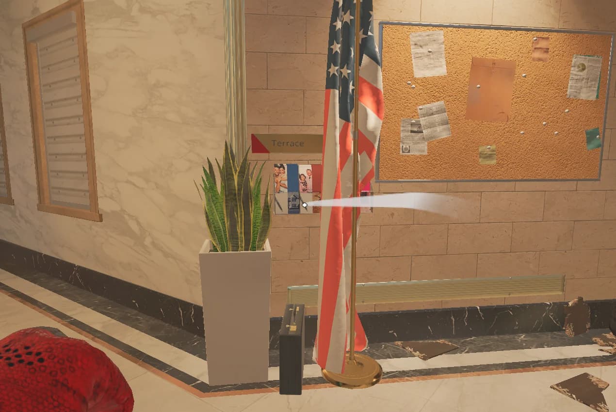 Where to aim — Stock Room and White Square, Stock to Janitor on Bank