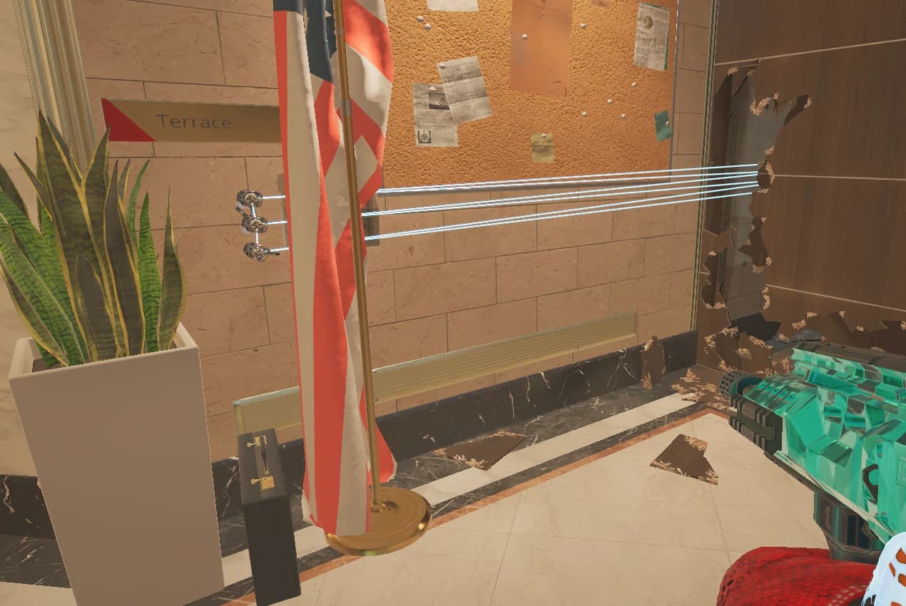 White square — Stock Room and White Square, Stock to Janitor on Bank