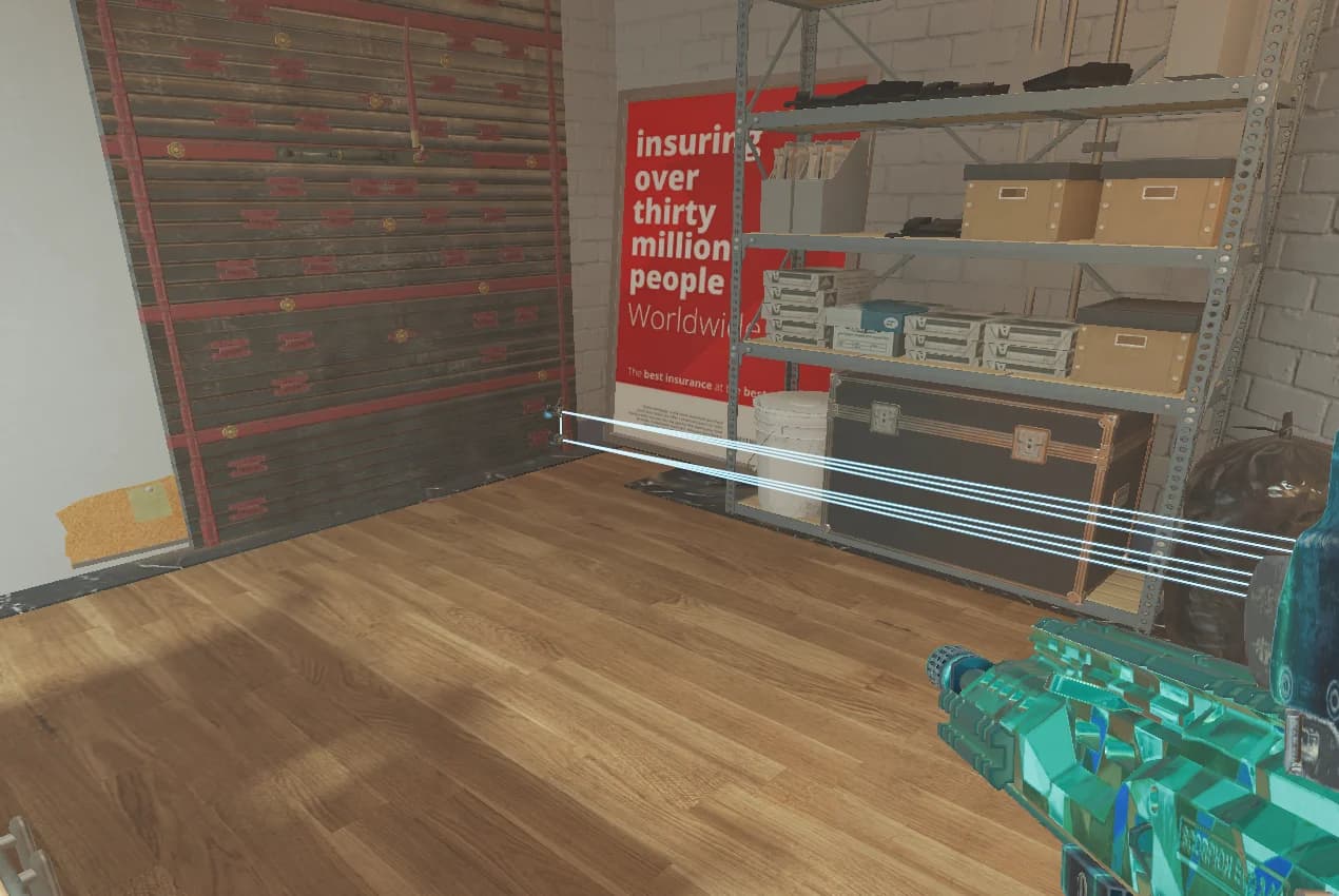 Reinforced wall — Stock Room and White Square, Stock to Janitor on Bank
